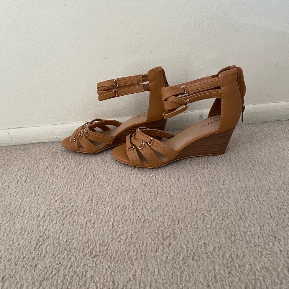 Tan shoes